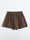 Paisley Scarf Print Knot Front Shorts
