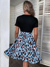 Graphic Print Belted Dress