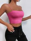PETITE Solid Slim Crop Cami Top