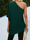 One Shoulder Batwing Sleeve Blouse