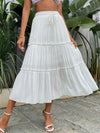 Drawstring Waist Frill Trim Skirt