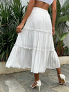 Drawstring Waist Frill Trim Skirt