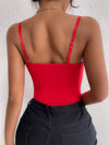 BAE Contrast Mesh Eyelash Lace Cami Bodysuit