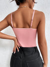 BAE Contrast Mesh Eyelash Lace Cami Bodysuit