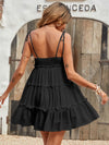 Swiss Dot Frill Trim Cami Dress