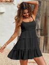 Swiss Dot Frill Trim Cami Dress
