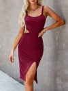 Cut Out Side Split Thigh Cami Dress