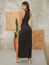 Tie Front Split Thigh Dress