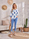 EMERY ROSE Floral Print Top