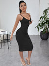 SXY Solid Ribbed Knit Bodycon Dress
