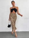 Leopard High Waist Mermaid Skirt