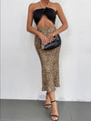 Leopard High Waist Mermaid Skirt