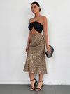 Leopard High Waist Mermaid Skirt