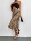 Leopard High Waist Mermaid Skirt