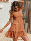 Swiss Dot Frill Trim Cami Dress