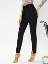Twist Split Hem Pants