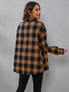 Plaid Print Drop Shoulder Shirt
