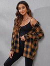 Plaid Print Drop Shoulder Shirt
