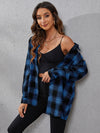 Plaid Print Drop Shoulder Shirt