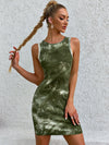 Tie Dye Rib knit Tank Dress