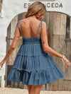 Swiss Dot Frill Trim Cami Dress