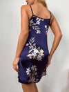 Floral Print Cami Satin Sleep Dress