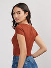 EZwear Rib knit Crop Top