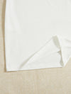 Sweetheart Neck Puff Sleeve Knot Front Frill Trim Bodycon Dress