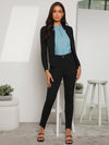 Solid Notch Neck Blazer