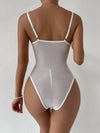 Mesh Panel Lace Bodysuit