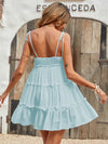 Swiss Dot Frill Trim Cami Dress