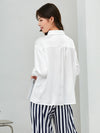 Drop Shoulder Satin Shirt