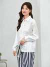 Drop Shoulder Satin Shirt
