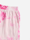 Girls Tie Dye Tee Track Shorts Set