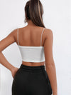 PETITE Solid Slim Crop Cami Top