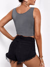 SXY Twist Front Crop Tank Top