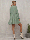 Notch Neck Smock Dress