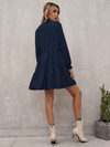 Notch Neck Smock Dress