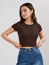 EZwear Rib knit Crop Top