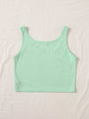 Rib knit Crop Tank Top