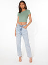 EZwear Rib knit Crop Top