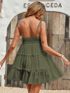 Swiss Dot Frill Trim Cami Dress