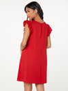 Ruffle Trim Dress