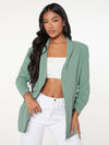 Clasi Shawl Collar Solid Blazer
