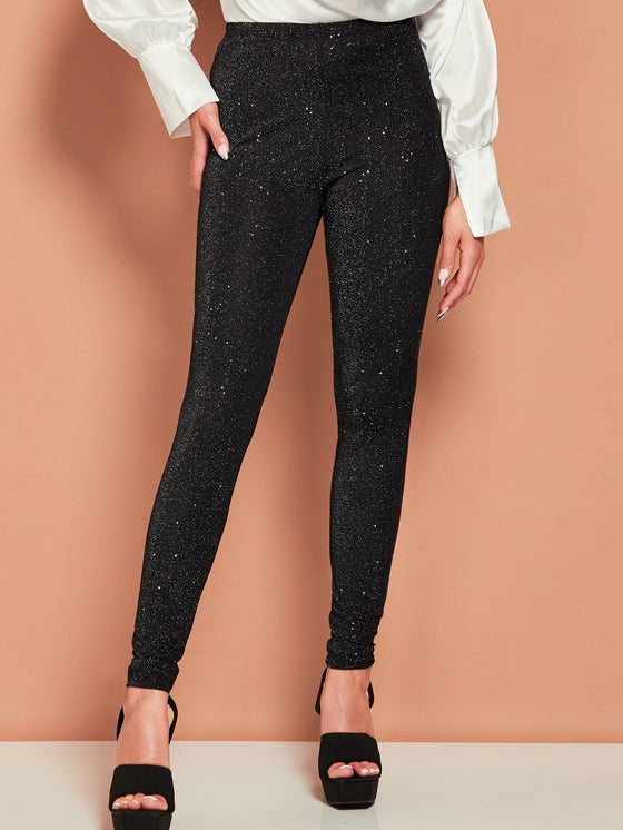 SXY High Waisted Glitter Leggings