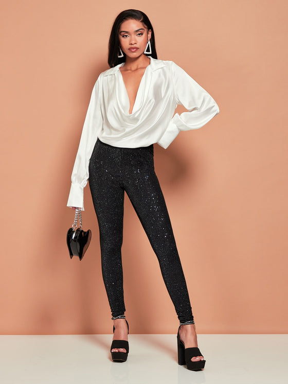 SXY High Waisted Glitter Leggings