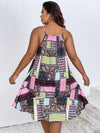 Plus Paisley And Patchwork Print Cami Dress