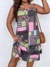 Plus Paisley And Patchwork Print Cami Dress