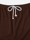 Crop Tank Top Knot Front Shorts
