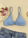 Rib Ring Linked Bikini Top